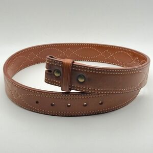 Galco SB6 Leather Gun Belt Size 34 Reinforced Carry Belt 1.75" Brown Made in USA